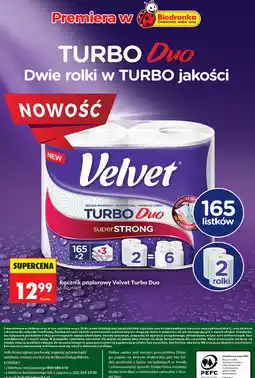 Biedronka Velvet Turbo Duo ręcznik papierowy oferta