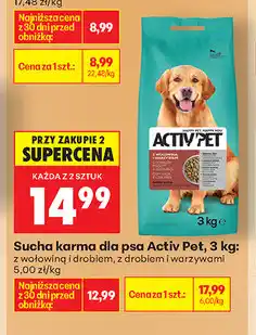 Biedronka Sucha karma dla psa Active Pet oferta