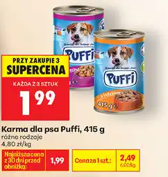 Biedronka Karma dla psa Puffi oferta