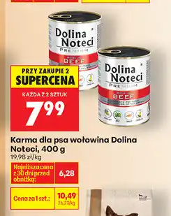 Biedronka Karma dla psa wołowina Dolina Noteci oferta