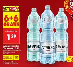 Biedronka Woda lekko gazowana Cisowianka oferta