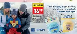 Biedronka Krem zimowa ochrona 3w1 spf 50 Hiskin oferta