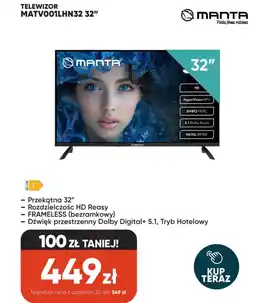 Max Elektro Manta Telewizor MATV001LHN32 oferta