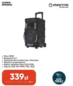 Max Elektro Manta Głośnik SPK5033 oferta