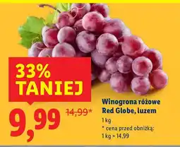 Lidl Winogrona różowe Red Globe, luzem oferta
