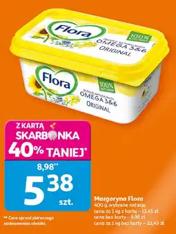 Auchan Margaryna wybrane rodzaje oferta