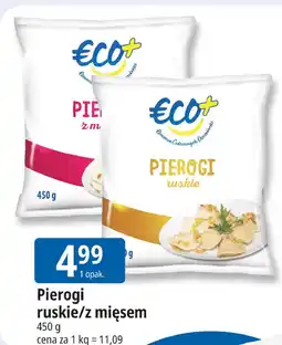 E.Leclerc Pierogi ruskie/z mięsem ECO+ oferta