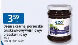 E.Leclerc Dżem z czarnej porzeczki/truskawkowy/wiśniowy/brzoskwiniowy ECO+ oferta