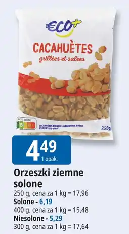 E.Leclerc Orzeszki ziemne solone Eco+ oferta