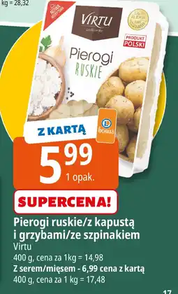 E.Leclerc Pierogi ruskie/z mięsem ECO+ oferta
