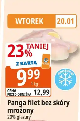 E.Leclerc Panga filet bez skóry mrożony 20% glazury oferta