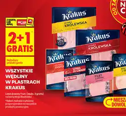 Biedronka Krakus wędliny w plastrach oferta