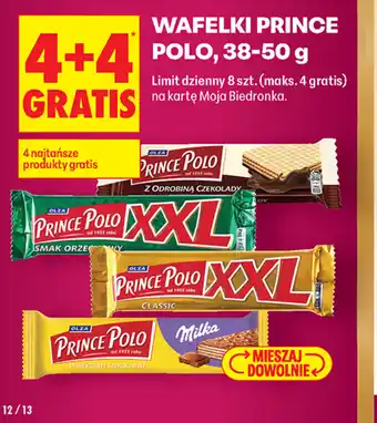 Biedronka Wafelki Prince Polo oferta