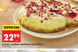 Biedronka Sernik z maliną i płatkami róży oferta