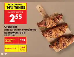 Biedronka Croissant z nadzieniem orzechowo kakaowym oferta