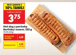 Biedronka Hot dog z parówką Berlinką oferta
