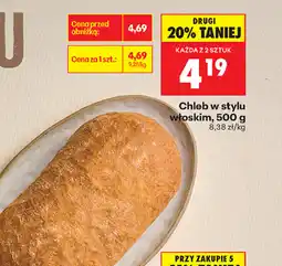 Biedronka Chleb w stylu włoskim oferta