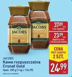 ALDI Jacobs Kawa rozpuszczalna Cronat Gold oferta