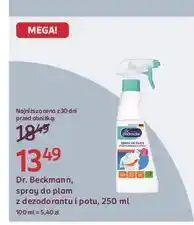 Rossmann Spray do plam z dezodorantu i potu Dr. Beckmann oferta