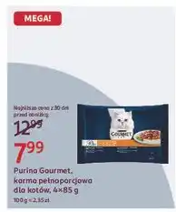Rossmann Karma dla kota mięsny duet Purina Gourmet Perle oferta