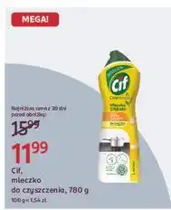 Rossmann Mleczko do czyszczenia z mikrokryształkami lemon Cif Cream oferta