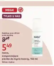 Rossmann Pianka do mycia twarzy delikatne oczyszczanie Isana Pure oferta