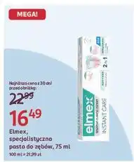 Rossmann Pasta do zębów instant care Elmex Sensitive oferta