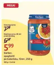 Rossmann Obiadek spaghetti po bolońsku Gerber Junior oferta