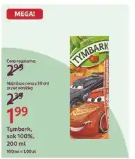 Rossmann Sok jabłko-pomarańcza-brzoskwinia auta Tymbark Kartonik oferta