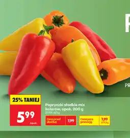 Biedronka Papryczki słodkie mix kolorów oferta