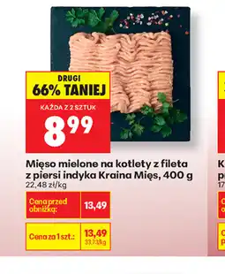 Biedronka Kraina Mięs mięso mielone z indyka oferta