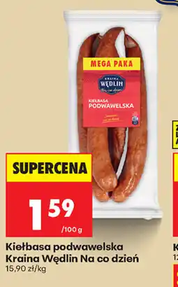 Biedronka Kraina Wędlin Kiełbasa podwawelska oferta