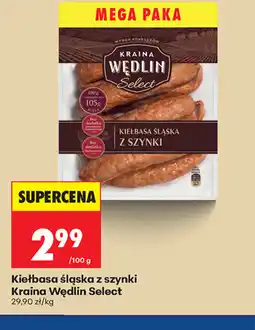 Biedronka Kiełbasa śląska z szynki Kraina Wędlin Select oferta