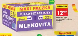 Biedronka Mlekovita Mleko UHT bez laktozy oferta