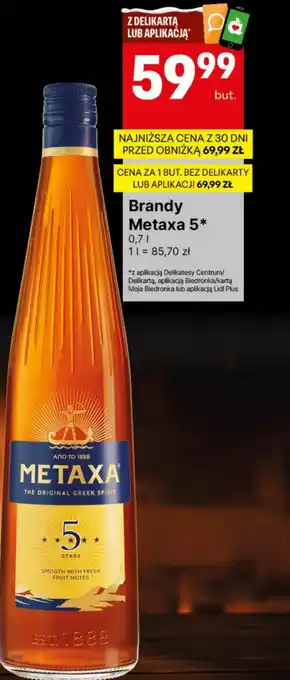 Delikatesy Centrum Brandy Metaxa oferta