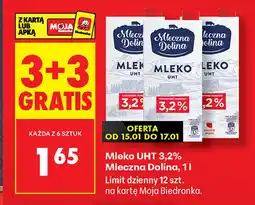Biedronka Mleko Mleczna Dolina oferta
