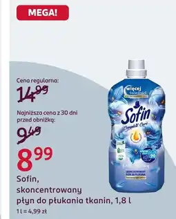 Rossmann Płyn do płukania tkanin Sofin oferta