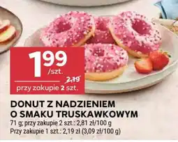 Stokrotka Market DONUT Z NADZIENIEM O SMAKU TRUSKAWKOWYM oferta