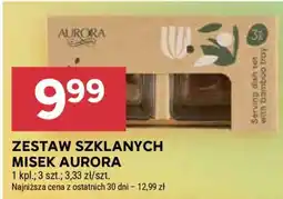 Stokrotka Market Zestaw szklanych misek Aurora oferta