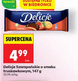 Biedronka Delicje Szampańskie truskawkowe oferta