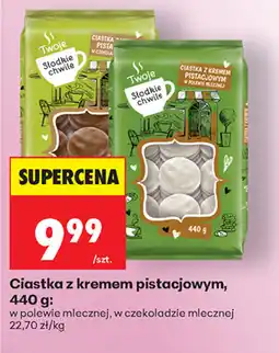 Biedronka Ciastka z kremem pistacjowym oferta