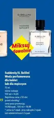 Lidl SUDDENLY/G. BELLINI Woda perfumowana oferta