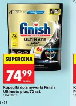 Biedronka Finish Kapsułki do zmywarki Ultimate plus oferta