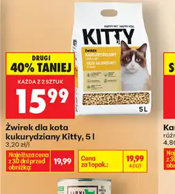 Biedronka Kitty żwirek kukurydziany oferta