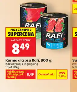 Biedronka Rafi Karma dla psa oferta