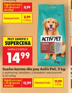 Biedronka Activ Pet Sucha karma dla psa oferta
