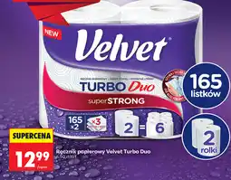 Biedronka Ręcznik papierowy Velvet Turbo Duo oferta