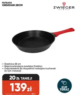 Max Elektro Zwieger Patelnia Obsidian 28cm oferta