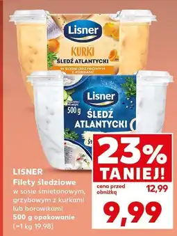 Kaufland Filety śledziowe w sosie śmietanowym grzybowym z kurkumą lub tradycyjnymi oferta