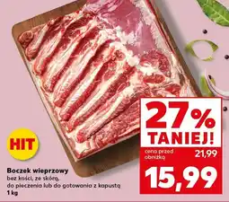 Kaufland Boczek wieprzowy bez kości, ze skórą, do pieczenia lub do gotowania z kapustą oferta